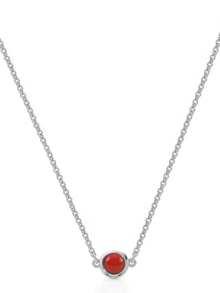 Collana nodo corallo Argento 925 Unaloe