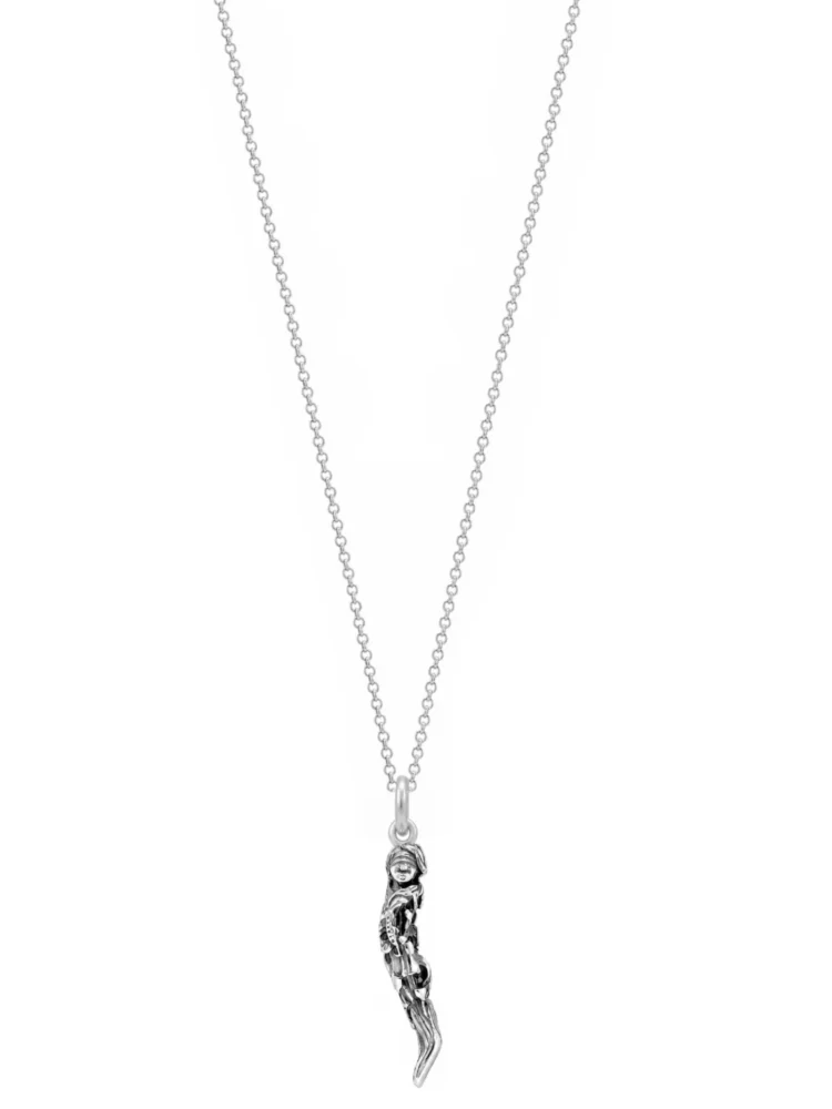 Collana corno portafortuna Argento 925 Prosperità Unaloe