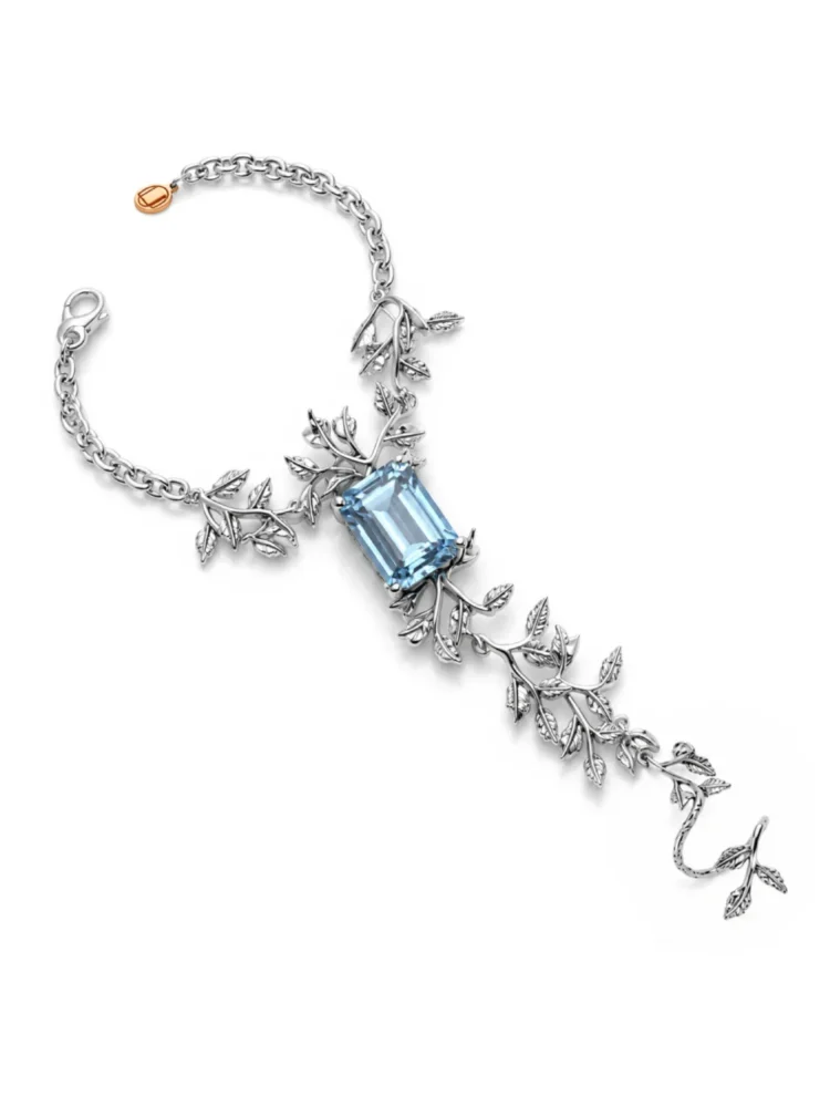 Baciamano Acquamarina Argento 925